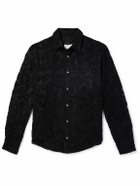 4SDesigns - Chenille and Corded Lace Shirt - Black