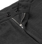Ermenegildo Zegna - Mélange Wool Drawstring Trousers - Black