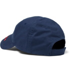 Balenciaga - Logo-Embroidered Cotton-Twill Baseball Cap - Men - Navy