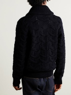 S.N.S. Herning - Epigon Shawl-Collar Virgin Wool Cardigan - Blue
