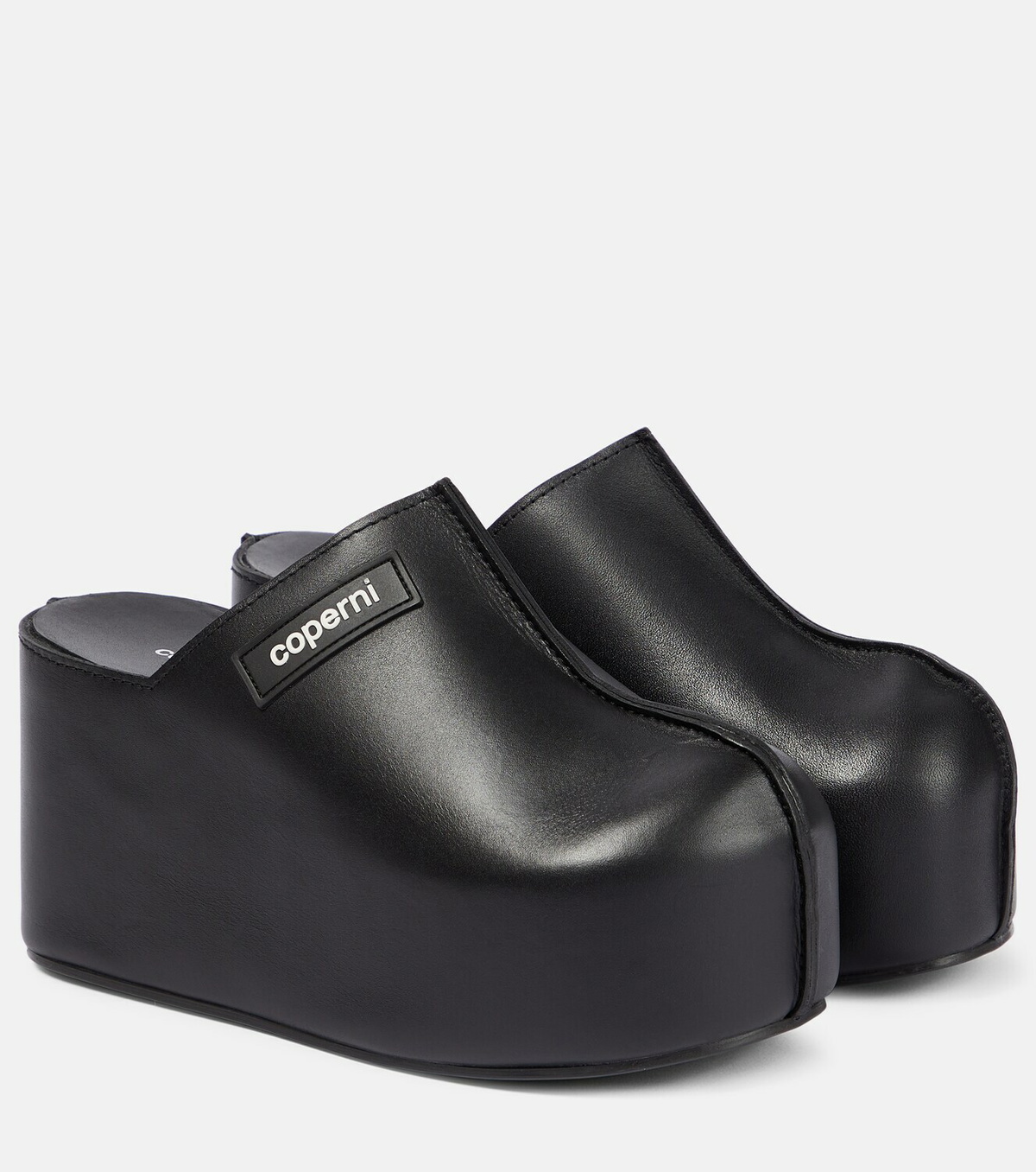 Coperni Leather platform clogs Coperni