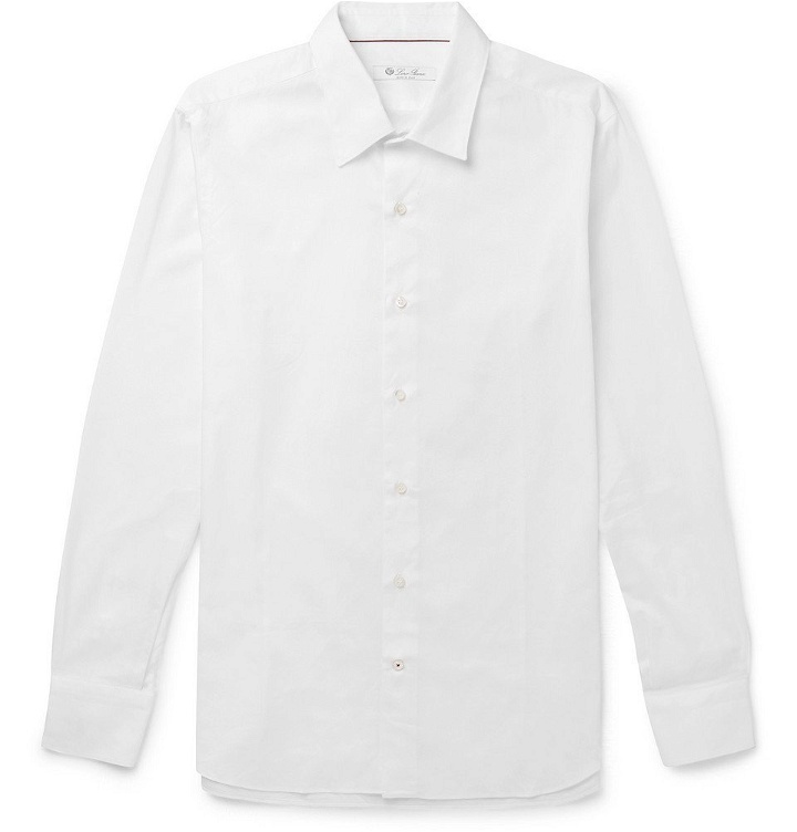 Photo: Loro Piana - Arthur Slim-Fit Cotton Oxford Shirt - Men - White