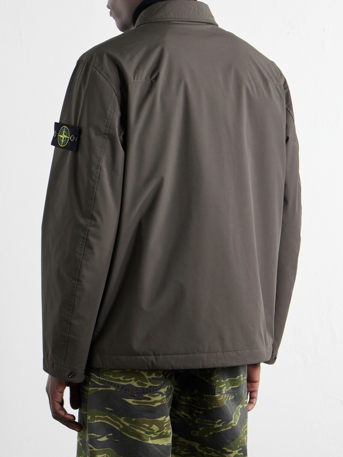 Stone Island - Recycled Shell-R_e.dye® Padded Jacket - Gray