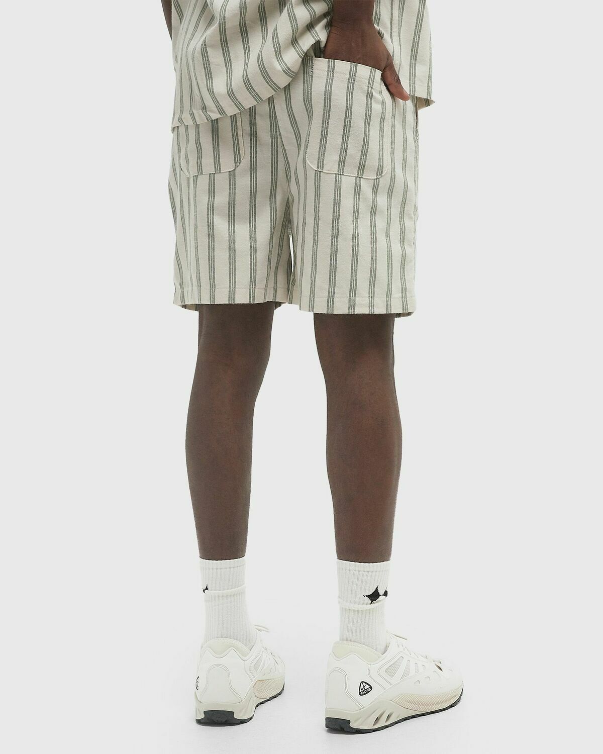 Les Deux Lawson Stripe Shorts Beige Mens Casual Short