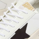 Golden Goose Men's Stardan Leather Sneakers in White/Black