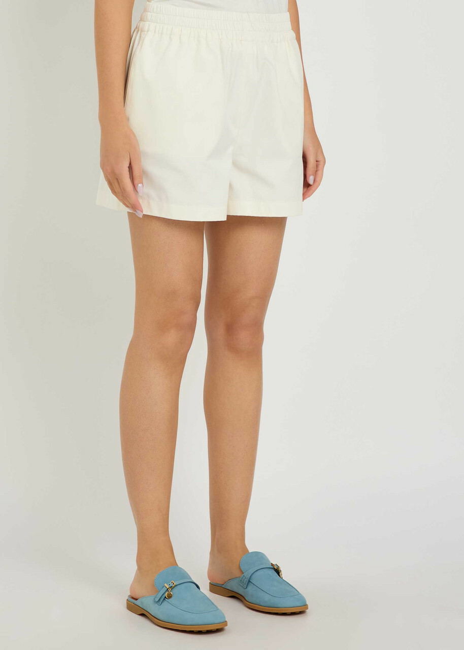 Tods Cotton and Silk-blend Shorts White
