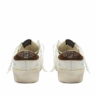Golden Goose Men's Stardan Leather Sneakers in Cream/Taupe/White/Chocolate