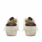 Golden Goose Men's Stardan Leather Sneakers in Cream/Taupe/White/Chocolate