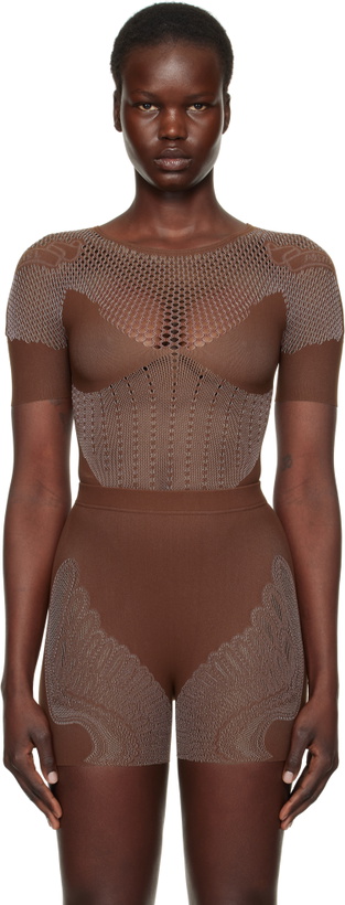Photo: Poster Girl Brown Vivian Bodysuit