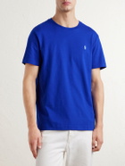 Polo Ralph Lauren - Logo-Embroidered Cotton-Jersey T-Shirt - Blue