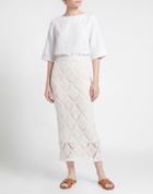 Jucca Womens Maxi skirt in White