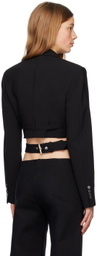 Dion Lee Black Interlock Blazer