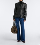 DeMellier New York Medium calf hair tote bag