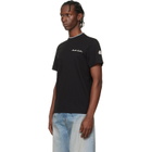 Moncler Black Embroidered Logo Cotton T-shirt