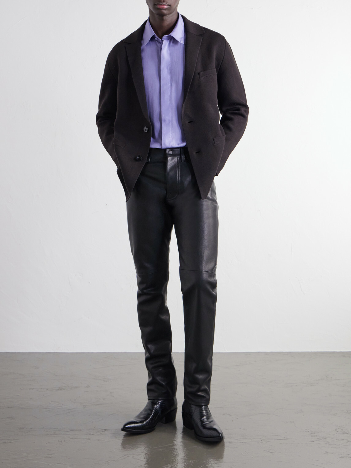 TOM FORD - Cotton and Silk-Blend Twill Shirt - Purple