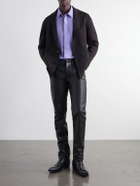 TOM FORD - Cotton and Silk-Blend Twill Shirt - Purple