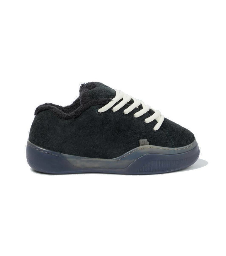 Photo: ERL Vamps Skate terry-trimmed suede sneakers