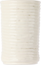 ferm LIVING Off-White Corduroy Vase