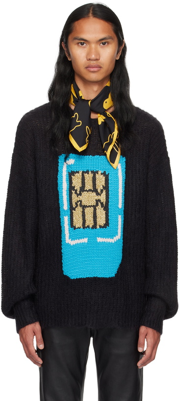 Photo: JW Anderson Black Sim Card Sweater