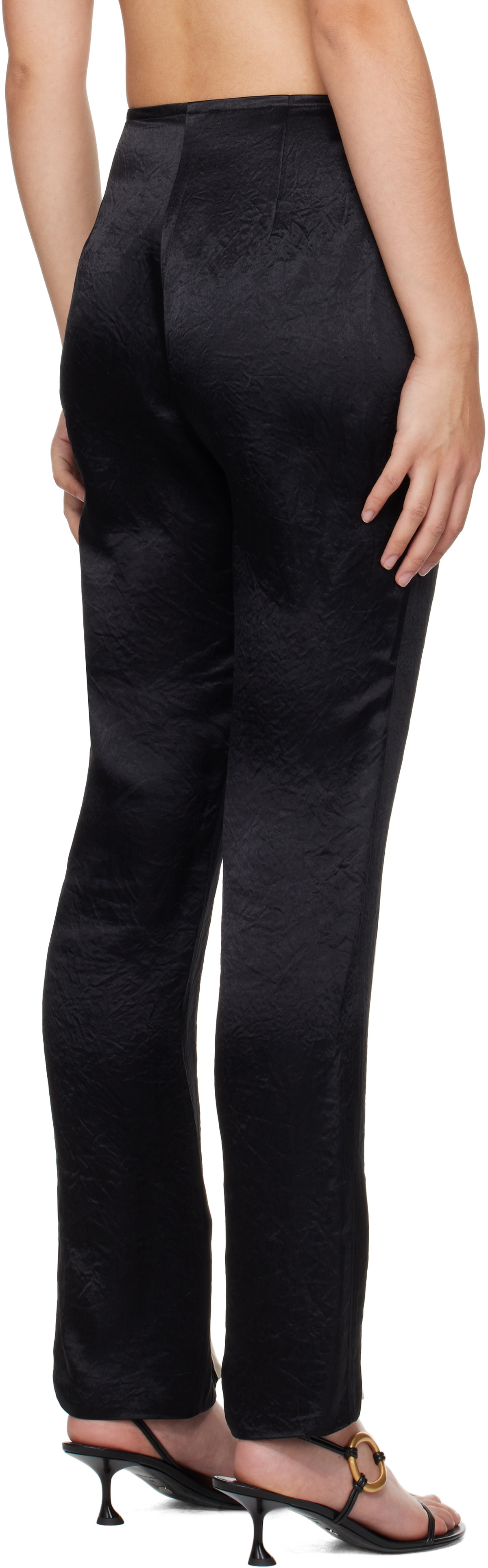 Nanushka Black Ratana Trousers Nanushka