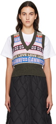 GANNI Multicolor Graphic Vest