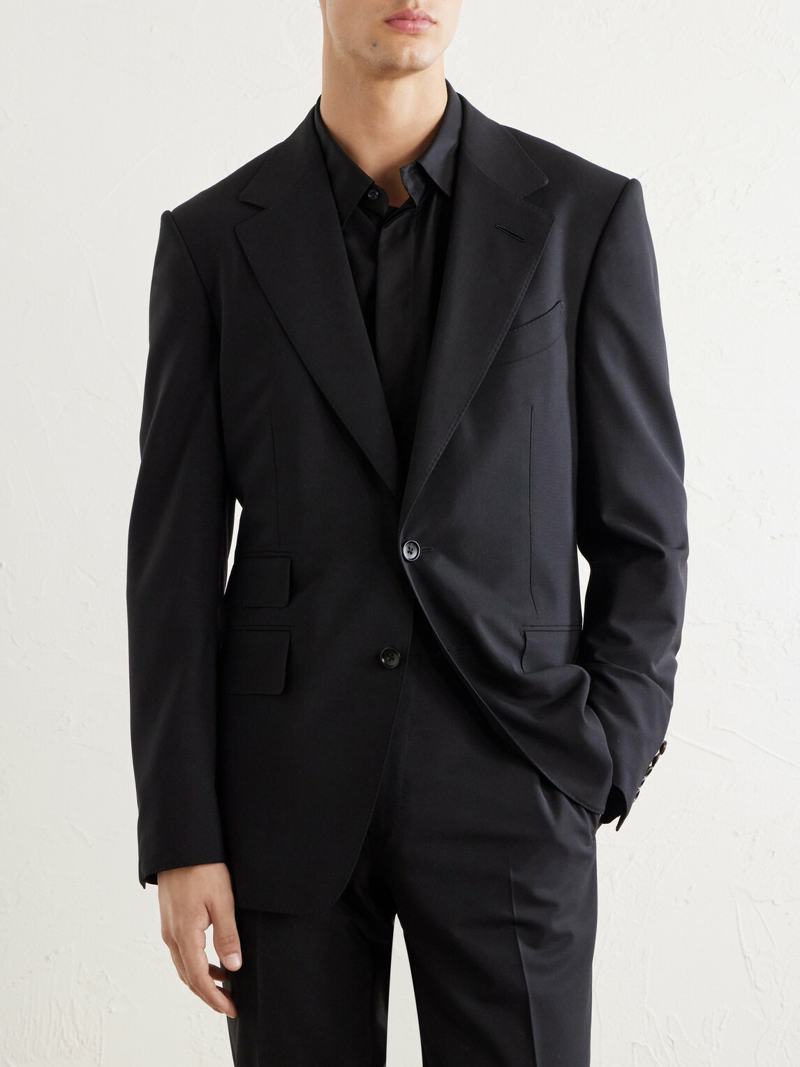 TOM FORD - Shelton Stretch-Wool Jacket - Black
