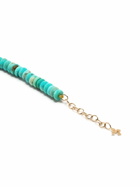 Mateo 14K Yellow Gold Turquoise Beaded Bracelet