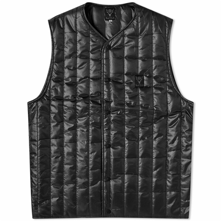 Photo: South2 West8 Men's Quilted Nylon Ripstop Vest in Black