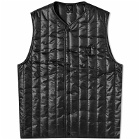 South2 West8 Men's Quilted Nylon Ripstop Vest in Black