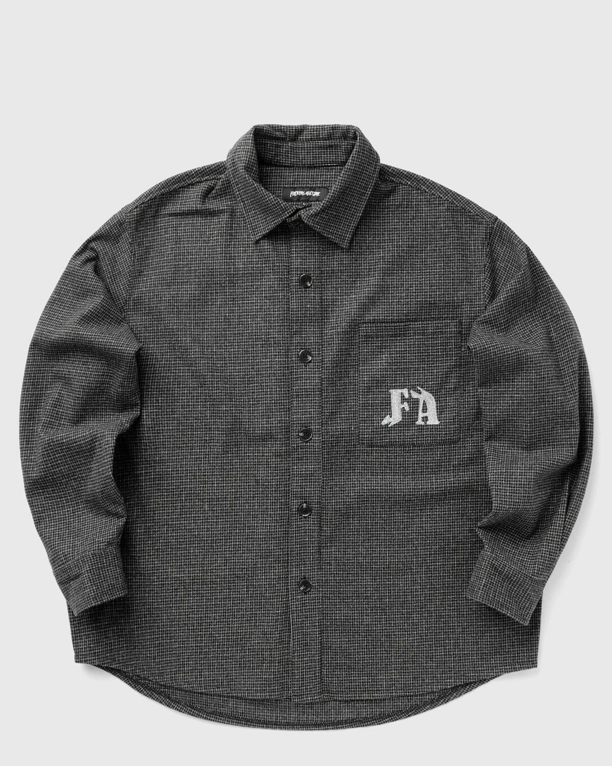 Fucking Awesome Oversized Wool Flannel Grey Longsleeves