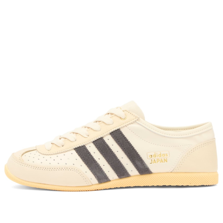 Photo: Adidas Women's Japan Decon Sneakers in Cream White/Utility Black/Orange Tint