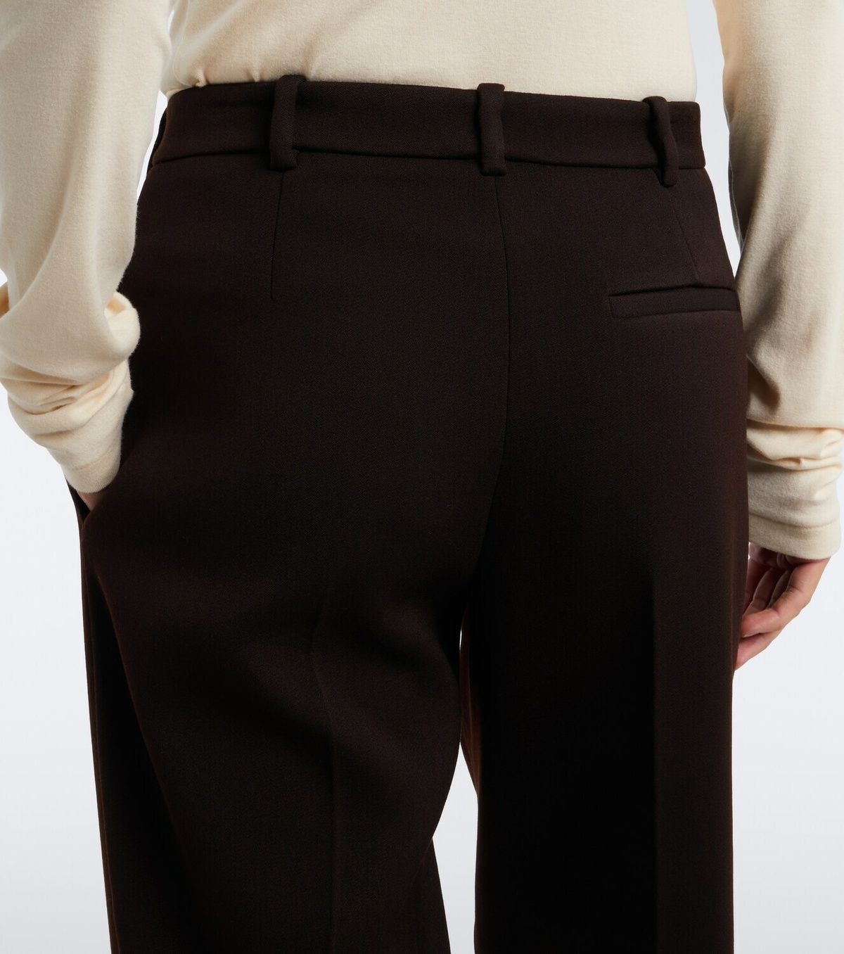 The Row Elmer wool straight pants