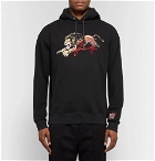 Givenchy - Logo-Embroidered Printed Loopback Cotton-Jersey Hoodie - Men - Black