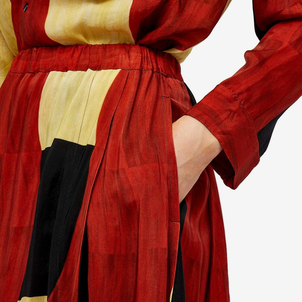 Toga Pulla Women's Block Print Skirt in Red Toga Pulla