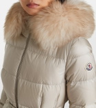 Moncler Boedic shearling-trimmed down coat