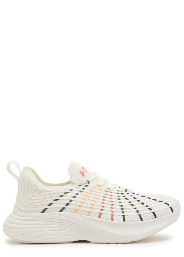 Photo: Athletic Propulsion Labs Techloom Zipline Embroidered Knit Sneakers White