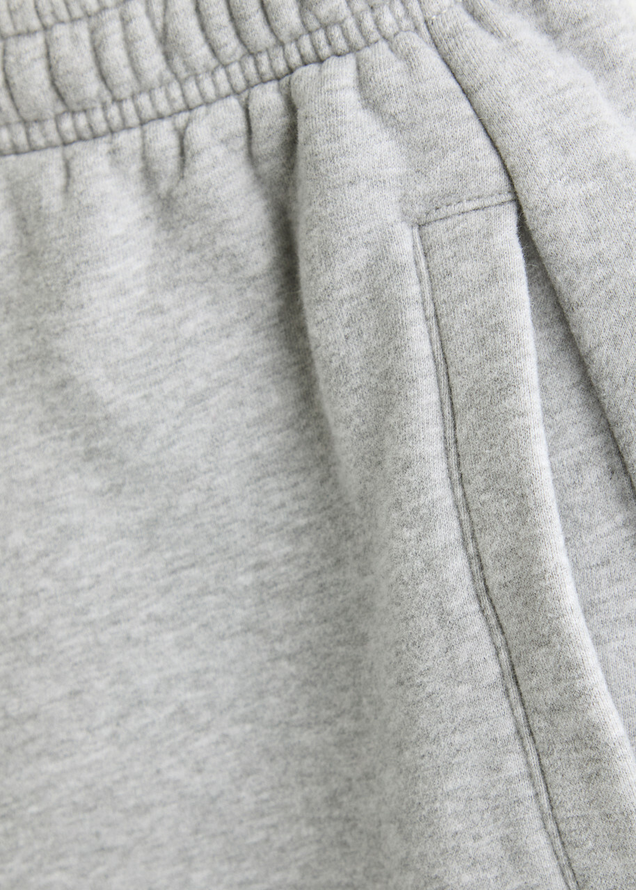Represent Owners Club Logo Cotton Shorts Light Grey