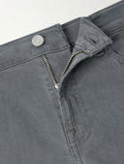 FRAME - L'Homme Slim-Fit Stretch Lyocell-Blend Trousers - Gray