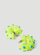 Neon Rave Earrings in Green