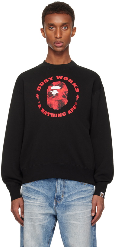 A Bathing Ape Classic Busy Works Relaxed Fit Crew Sweat A Bathing Ape