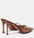 Amina Muaddi Alexa 95 PVC mules
