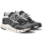 On - Cloudnova Rubber-Trimmed Mesh Running Sneakers - Black