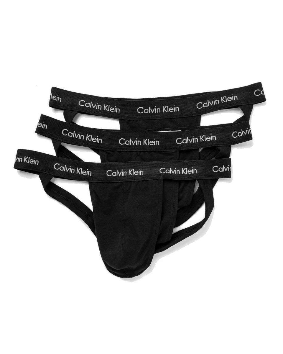 Photo: Calvin Klein Underwear Jock Strap 3 Pack Black - Mens - Boxers & Briefs