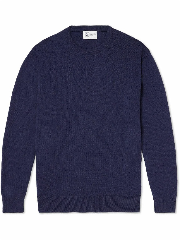 Photo: Johnstons of Elgin - Cashmere Sweater - Blue
