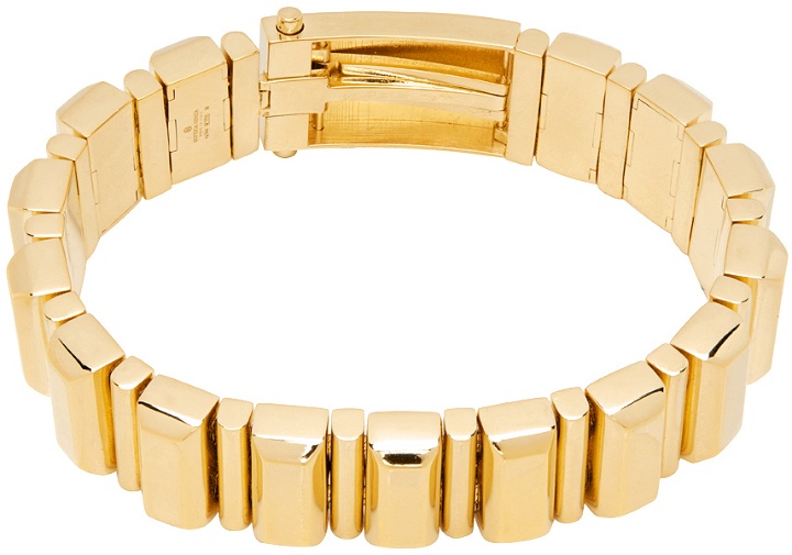 Photo: Bottega Veneta Gold Polished Bracelet