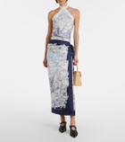 Ferragamo Self-tie silk top