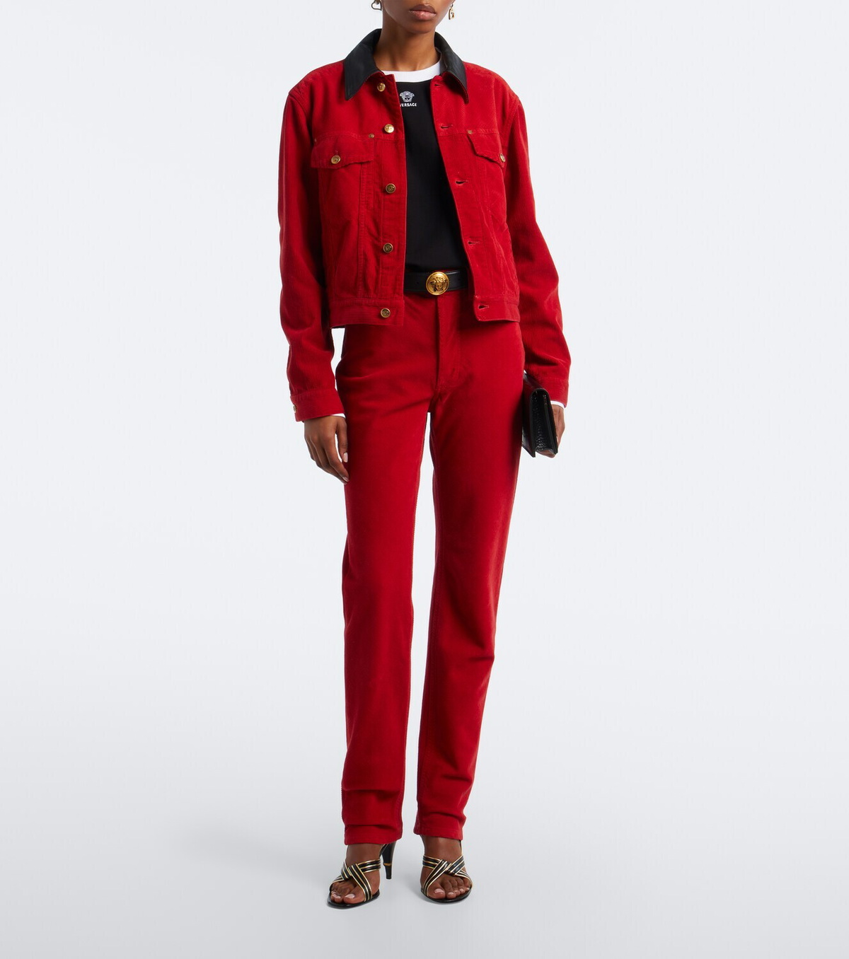 Versace Medusa cotton-blend jersey sweatshirt