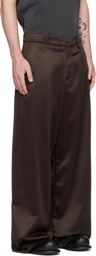 Martine Rose Brown Oversized Track Pants