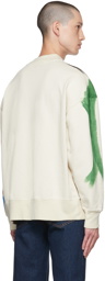 Palm Angels Off-White Brushstrokes Sweatshirt