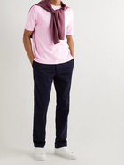 Mr P. - Slim-Fit Knitted Organic Cotton T-Shirt - Pink